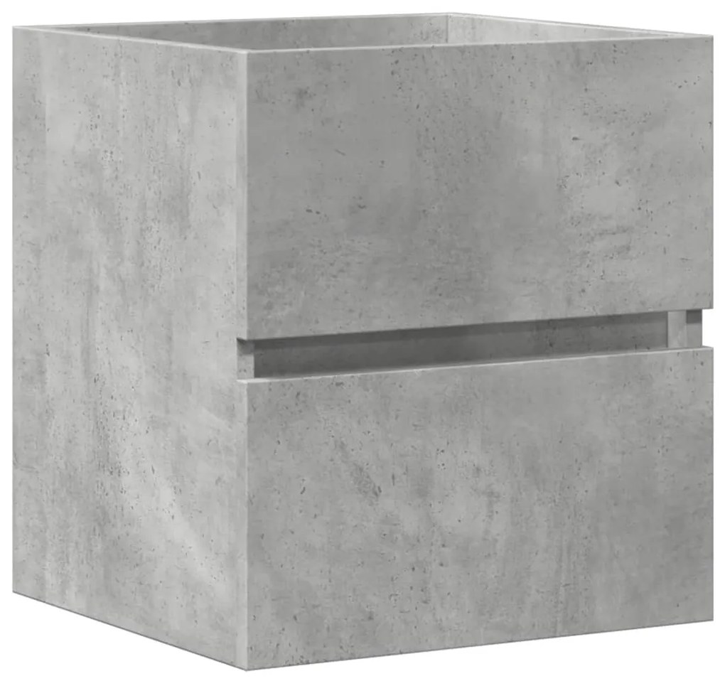 856237 vidaXL Dulap pentru chiuvetă, gri beton, 41x38,5x45 cm, PAL