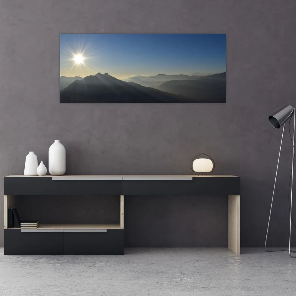 Tablou - Deasupra vârfurilor de munți (120x50 cm)