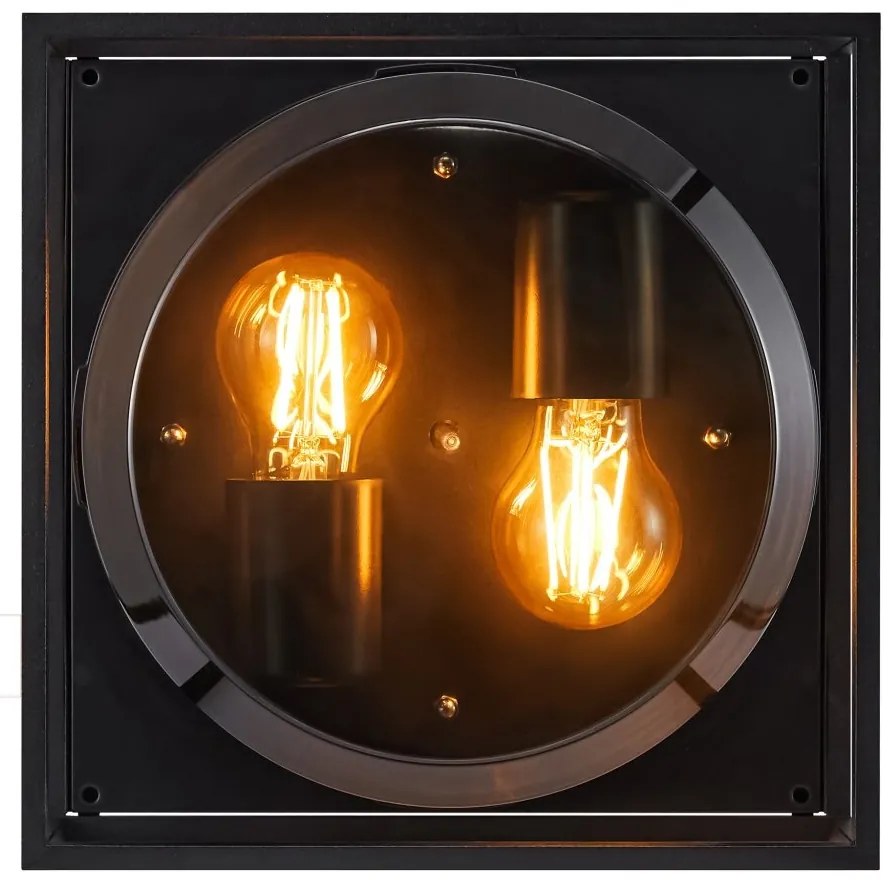 Plafoniera exterior IP44 design modern Griffin Smoked