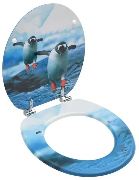 Capac wc, mdf, model pinguini