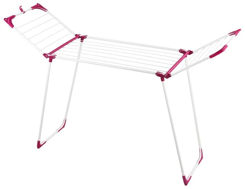 WENKO 3774021100 - Uscător de rufe SUMMER DRY 153 x 76 cm alb/roz