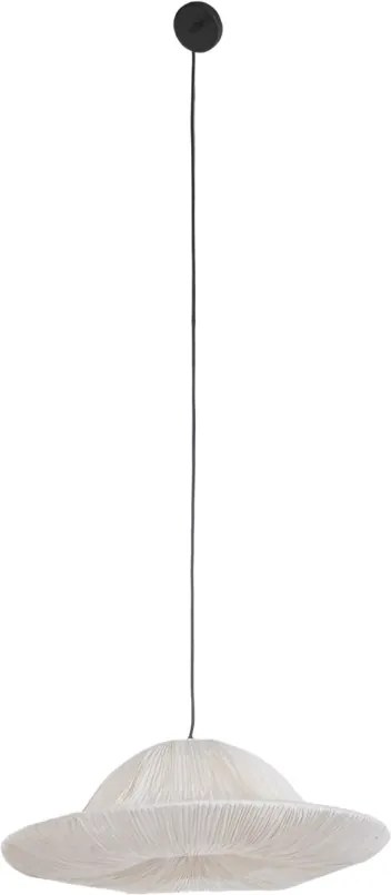 Lustră suspendată din hârtie și oțel, 19,5 x 62,5 cm, „Senlis”