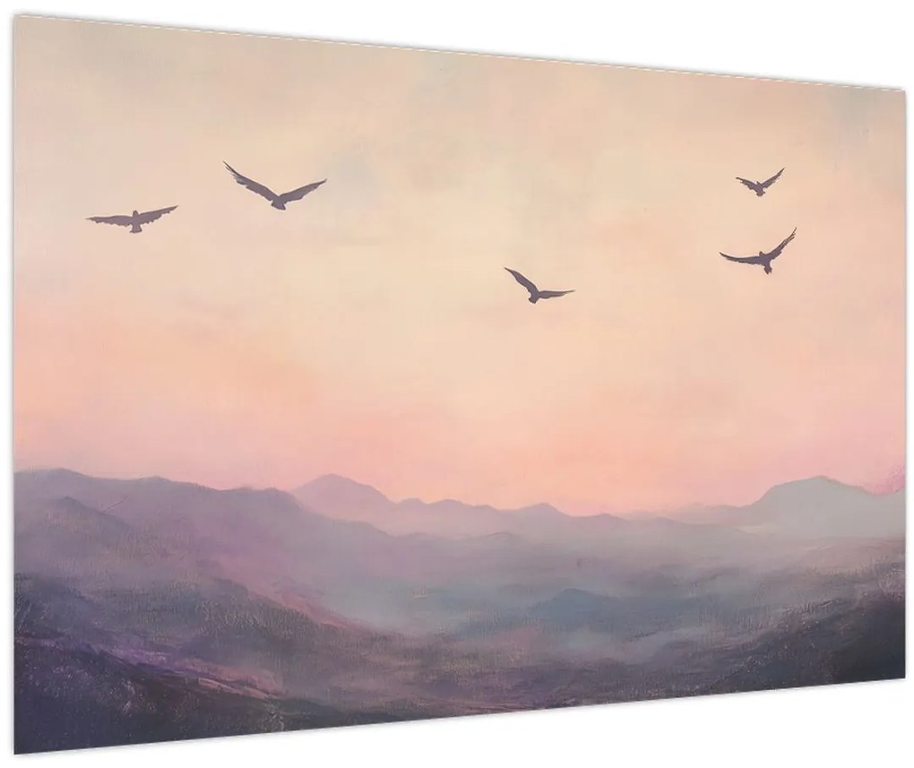 Tablou - Stol de păsări II. (90x60 cm)