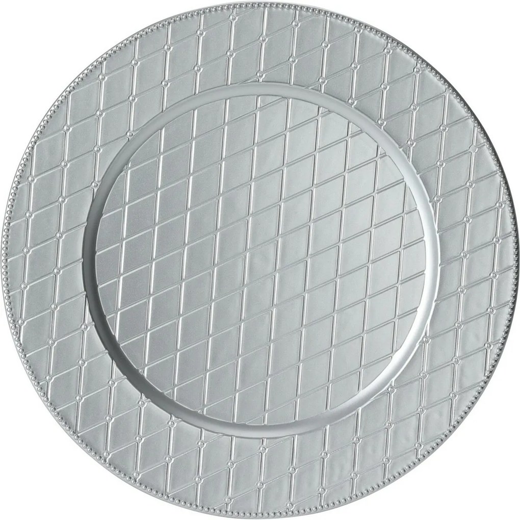 Suport farfurie Silver Rhombus, 33 cm