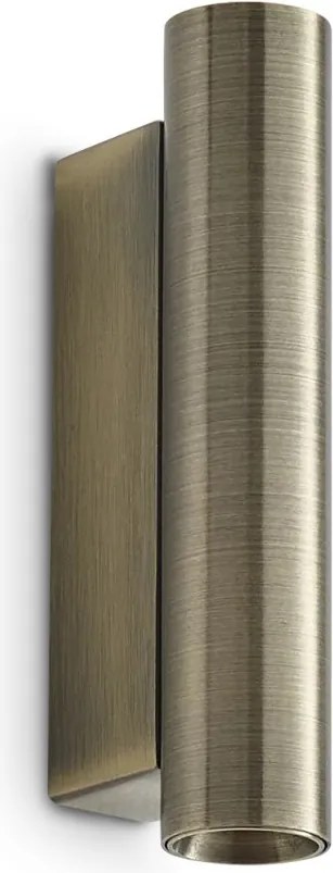 Aplica de perete LOOK LED AP2 ROUND D30 H150 ON-OFF OTTONE 3000K