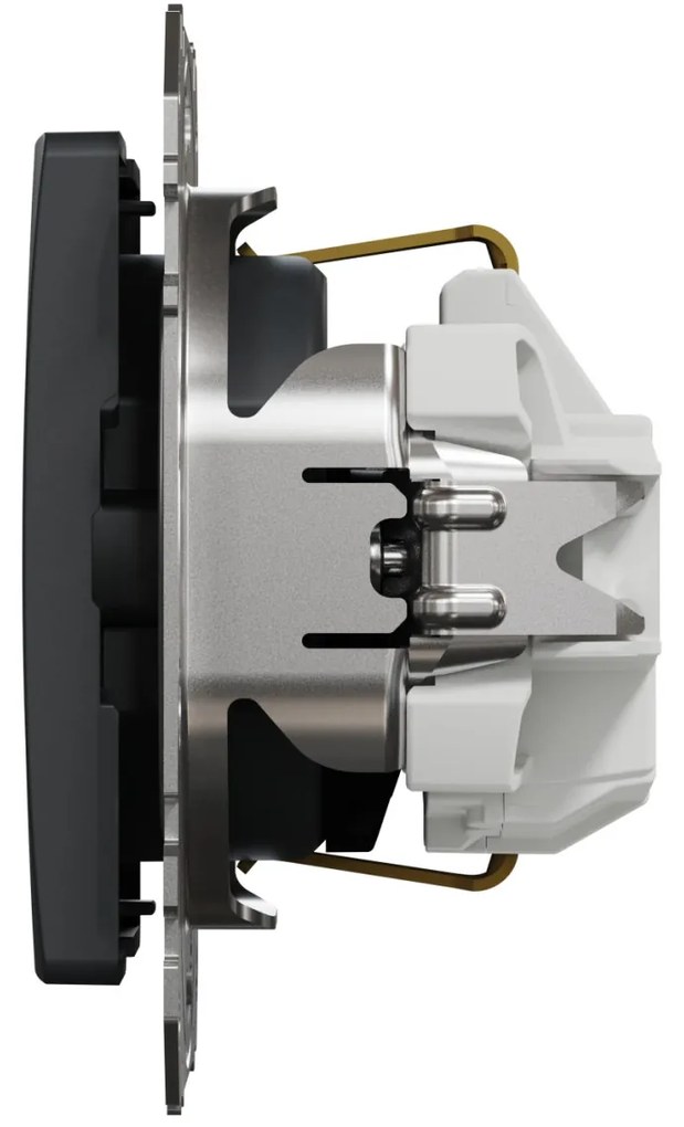 Priza simpla cu impamantare, 16A, IP20, antracit, Schneider Sedna Design