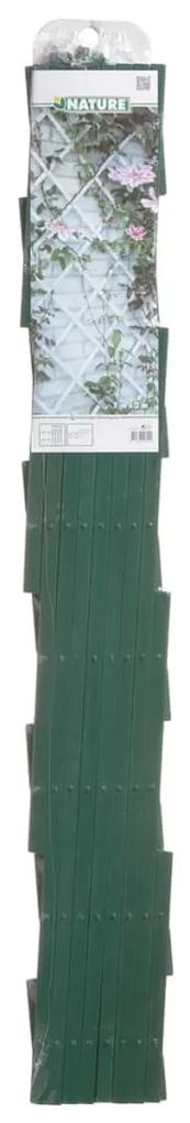 Nature Gard de gradina tip Trellis, 100 x 200 cm PVC, verde, 6040704 1, Verde, 100 x 200 cm