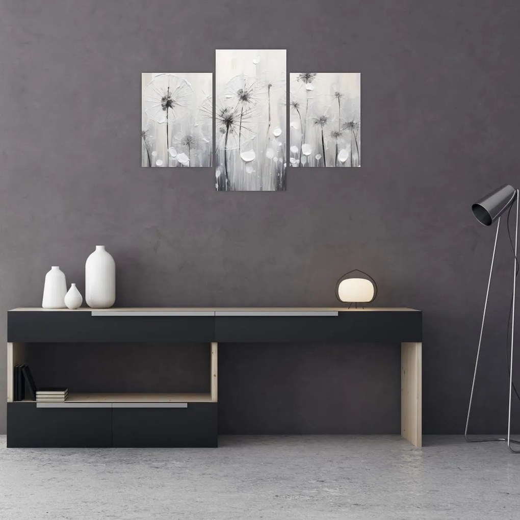 Tablou - Păpădii, pictură (90x60 cm)