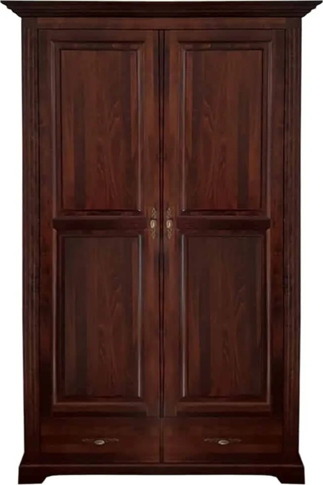 Dulap lemn masiv nuc Preston 2 Usi, 113 × 61 × 207 cm
