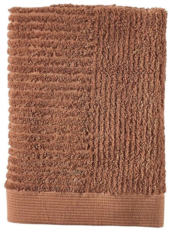 Prosop portocaliu/maro din bumbac 50x70 cm Terracotta – Zone