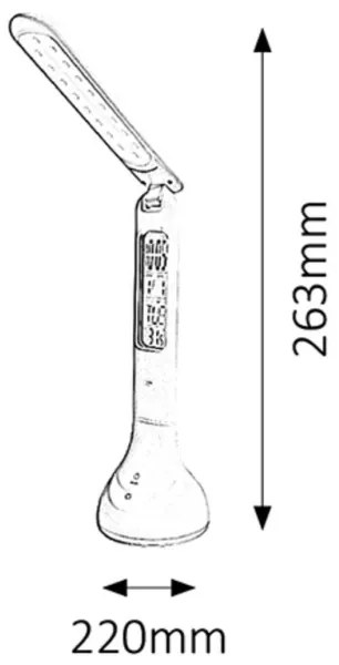 Lampă LED de masă Rabalux 1515 JUSTIN LED/4W/USB