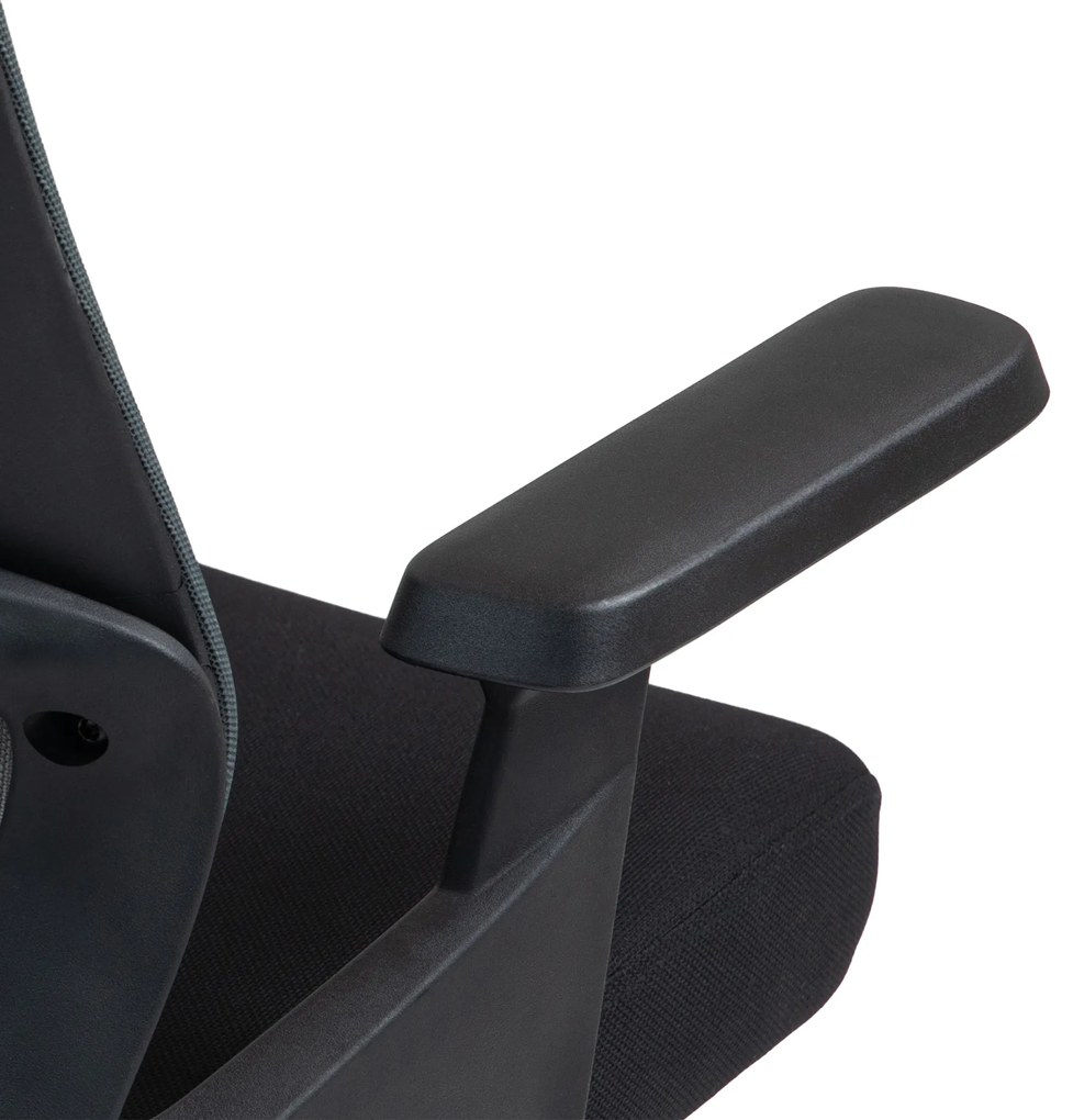 HOMCOM Scaun Ergonomic de Birou cu Suport Lombar, Tetieră și Înălțime Reglabilă, 66x58x115-123 cm, Negru | Aosom Romania
