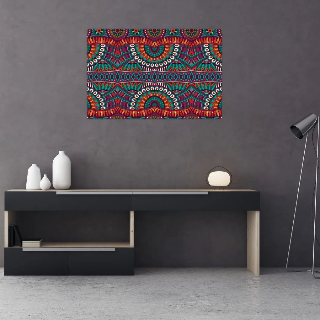 Tablou cu bastracție ornamentală (90x60 cm)