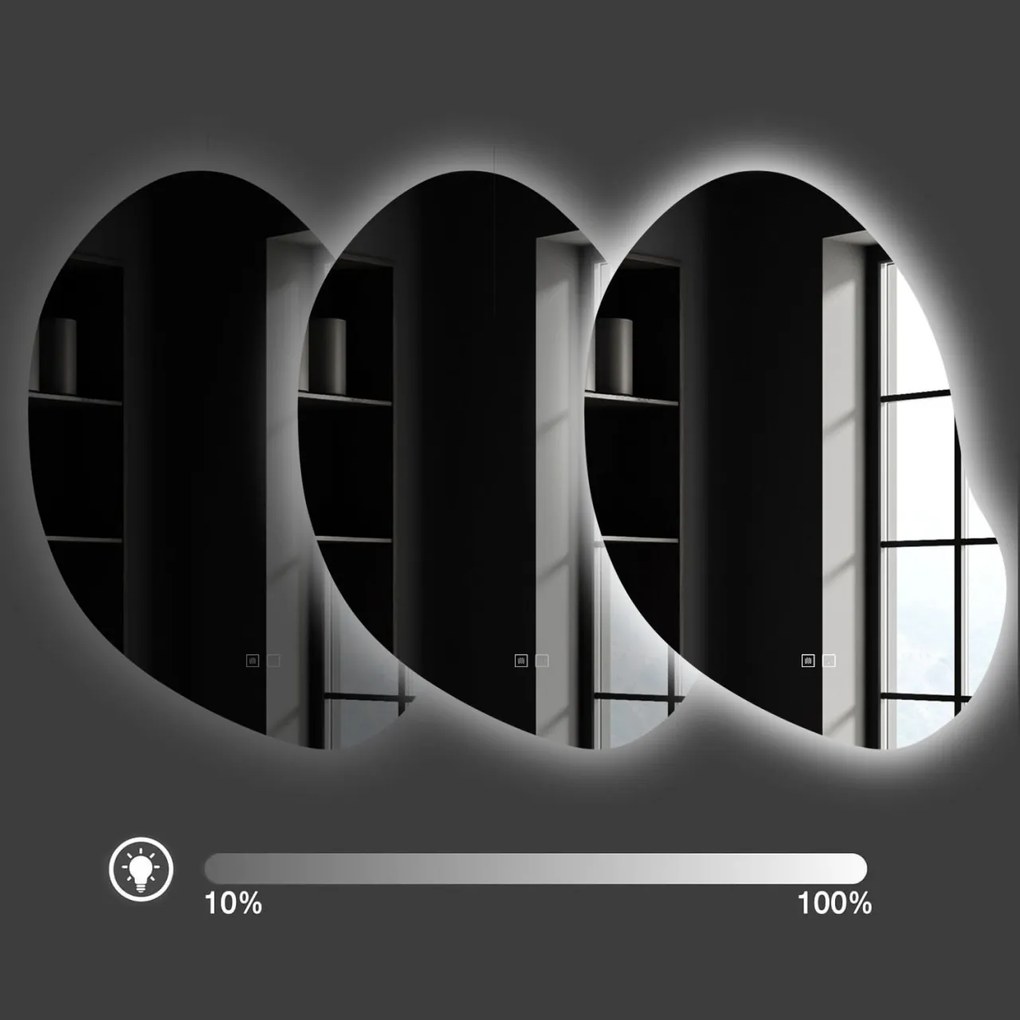 Oglinda LED 80x60cm CLOUD C