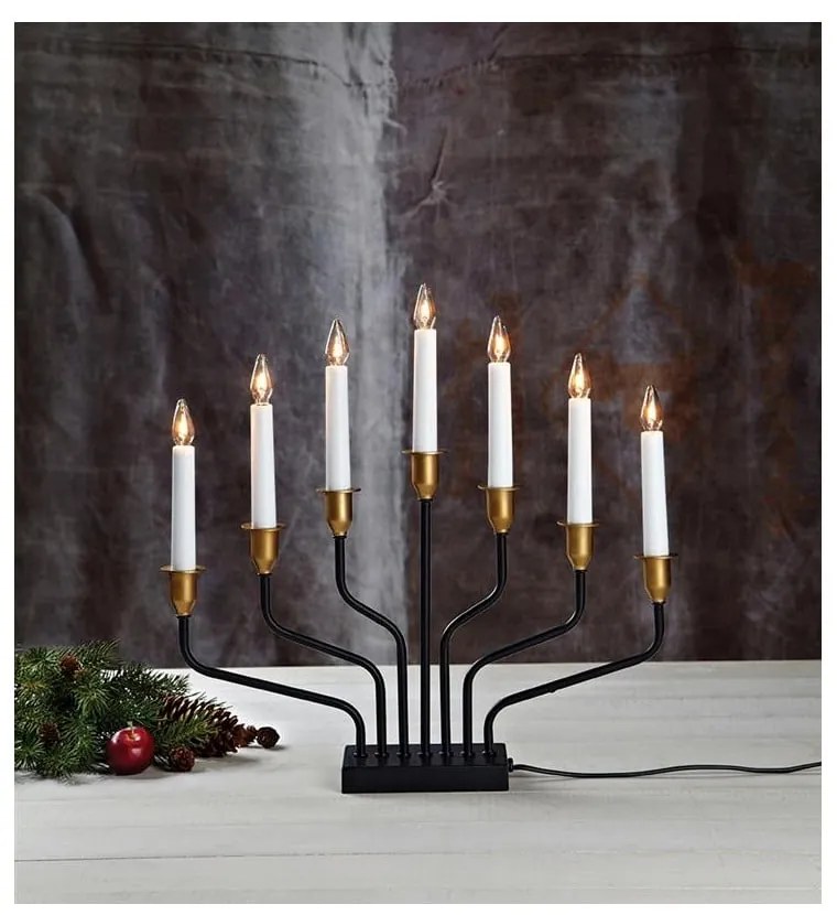 Decorațiune luminoasă de Crăciun neagră Brosa – Markslöjd