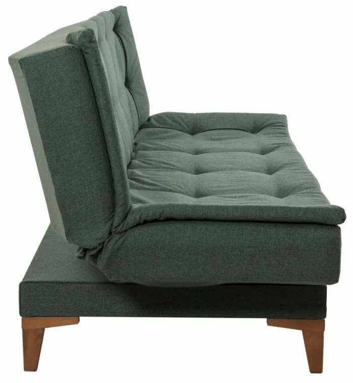 Canapea 3 Locuri, Lemn Solid, Santo, Verde