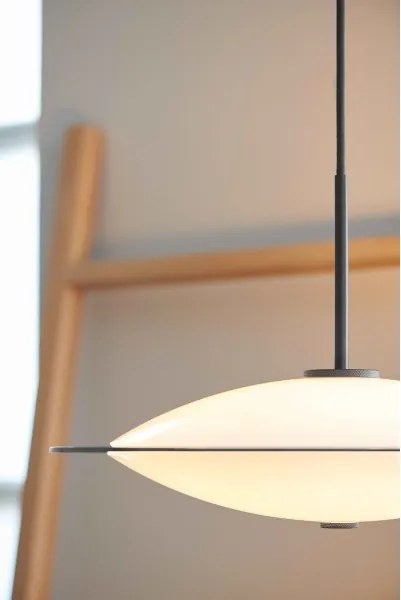 Halo Design 743629 - Lustru pe cablu ORBIT, 3 x G9, 7W, 230V, Ø 40 cm, alb/alamă/sticlă fumurie