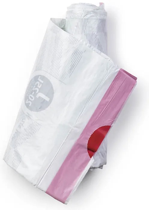 Saci de gunoi Brabantia PerfectFit Sort&Go/Bo 1005586, Dimensiune J, 20-25 L, 10 buc, Alb