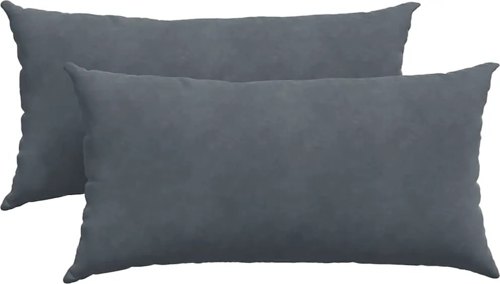 vidaXL Perne pentru canapea 2 pcs Gri închis 80 x 40 cm