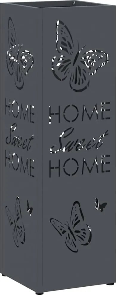 vidaXL Suport pentru umbrele Antracit 15,5 x 15,5 x 49 cm Metal