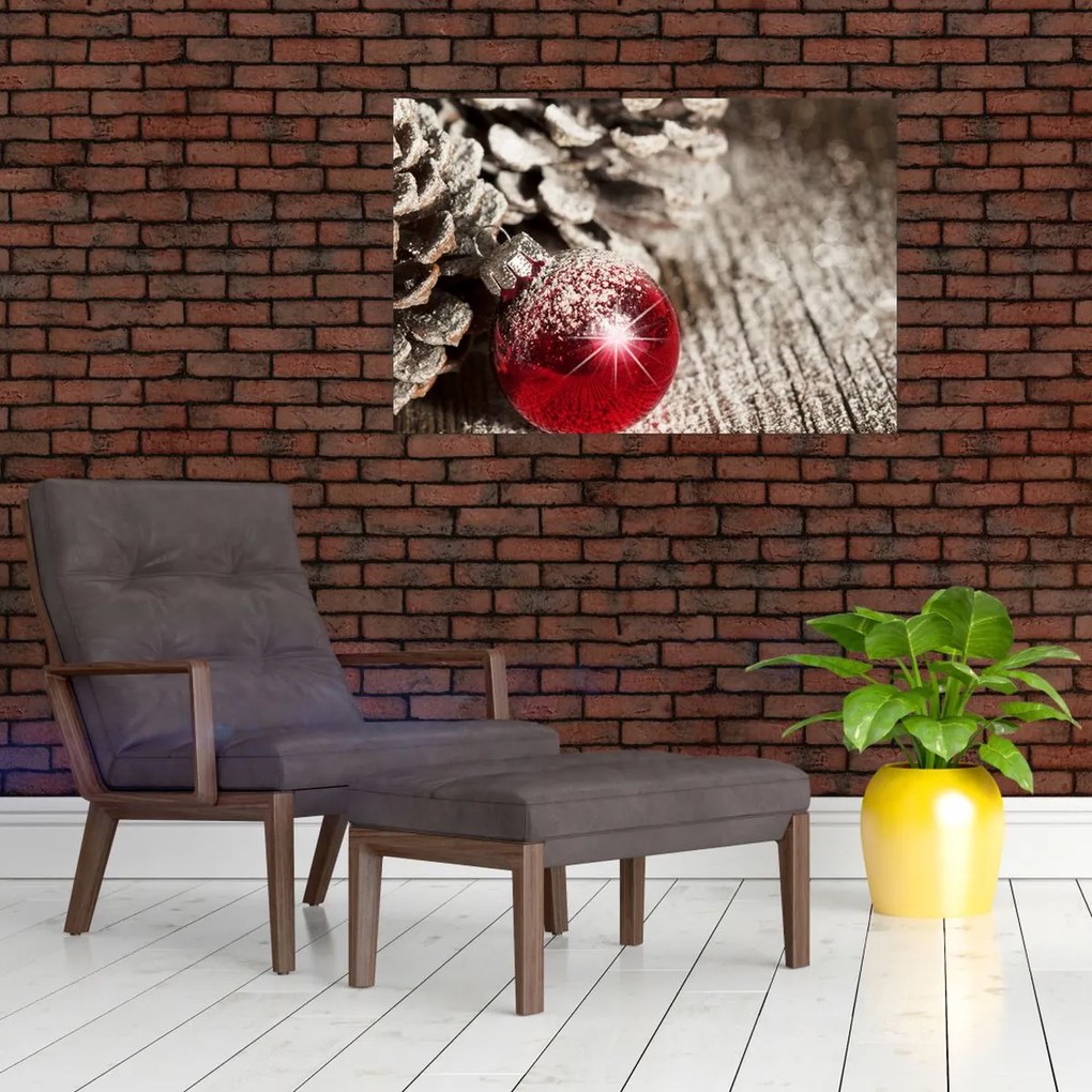 Tablou - Decorațiuni de Crăciun (90x60 cm)