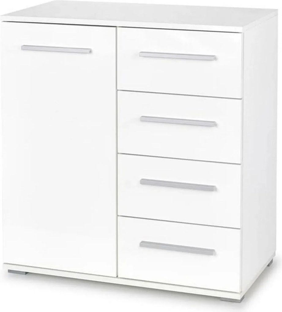 Comoda LIMA KM2, alb, PAL, 77x40x82 cm