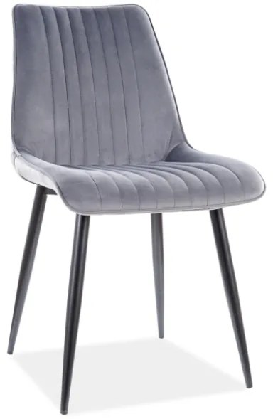 Scaun de sufragerie Kelly (Gri + Negru). 1050357