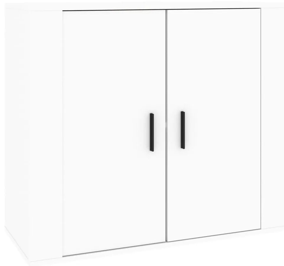 vidaXL Dulap, alb, 80x33x70 cm, lemn prelucrat