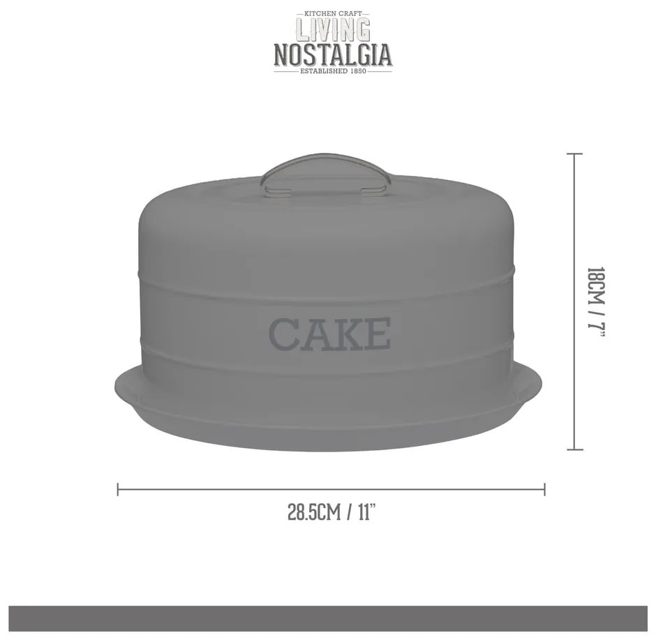 Recipient din oțel pentru prăjituri Living Nostalgia – Kitchen Craft