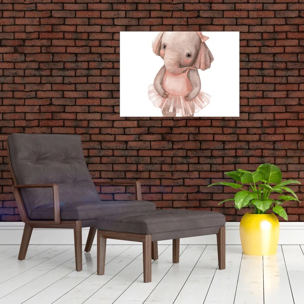 Tablou pe sticlă - Animăluț în acuarelă N⁰5 (70x50 cm)