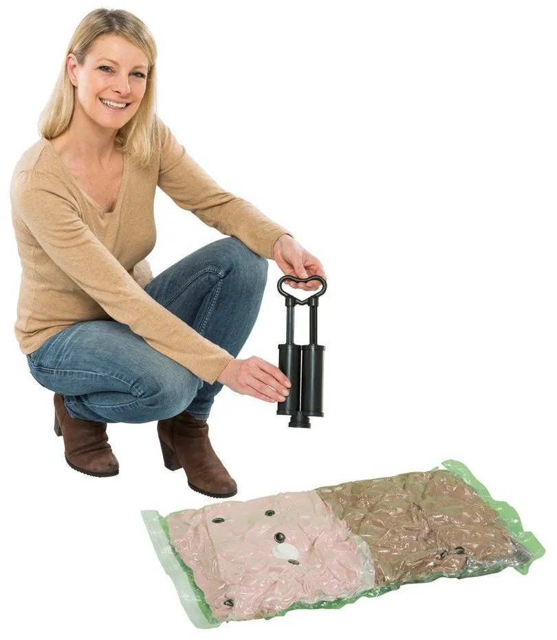 Set 5 saci depozitare vid şi pompă Wenko