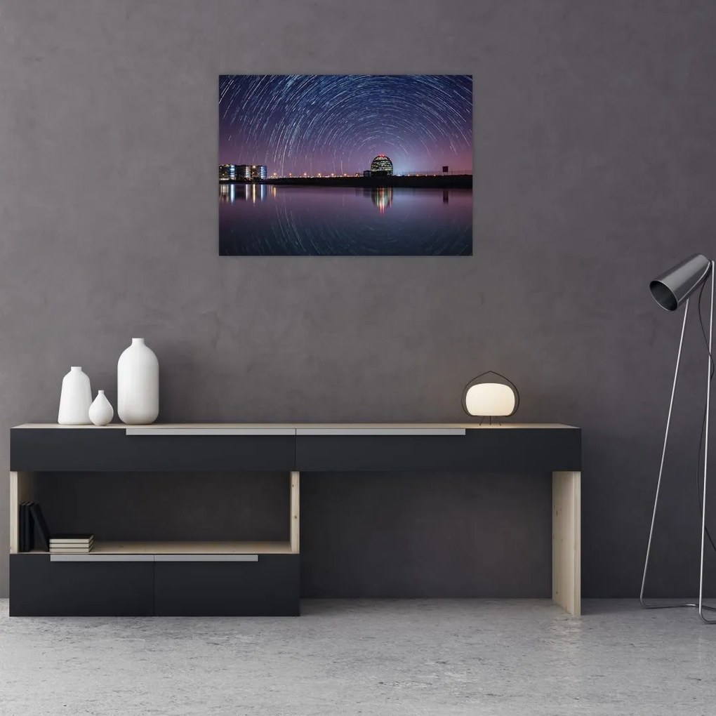 Tablou cu cerul nocturn și stele (70x50 cm)
