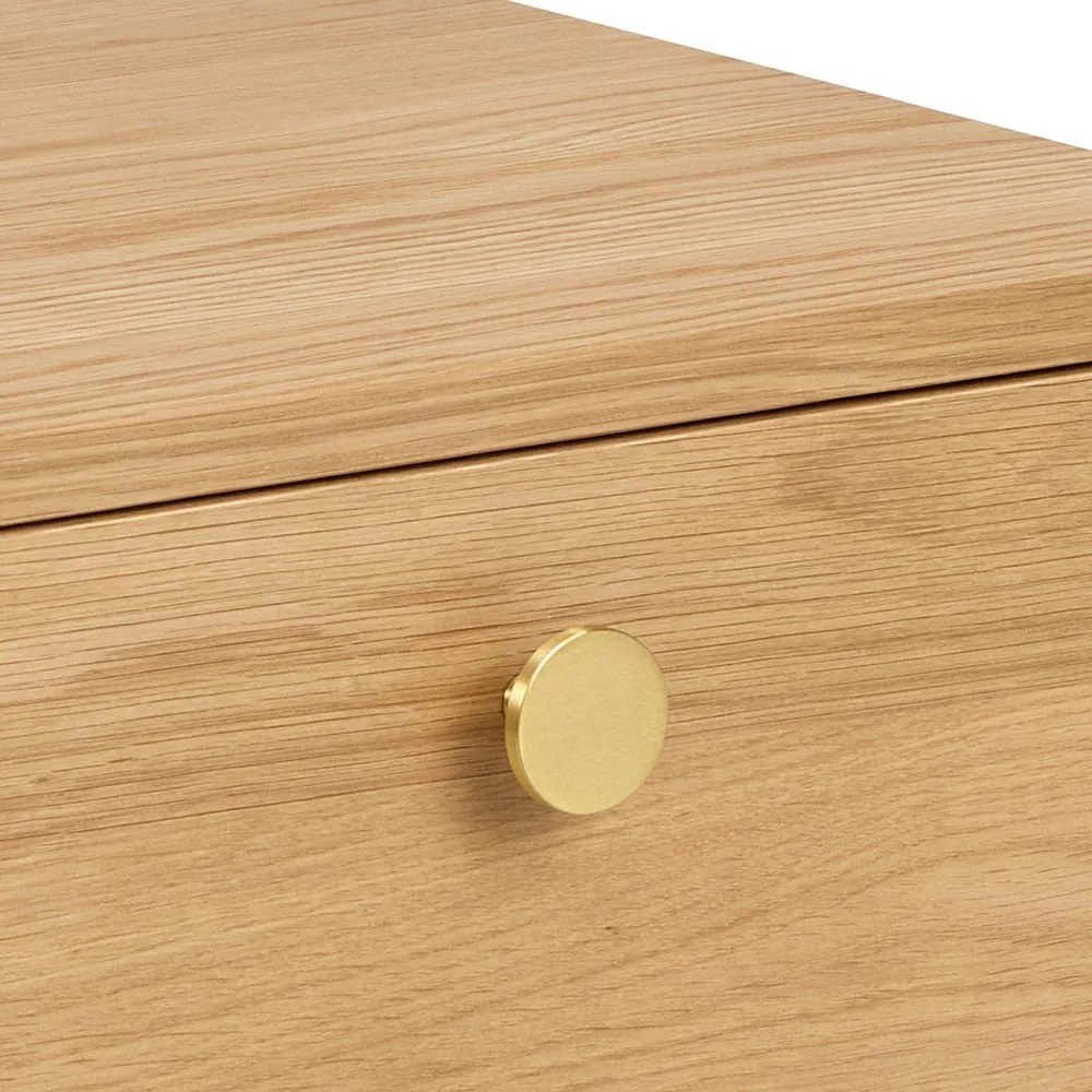 Noptieră în culoare naturală deschisă cu aspect de lemn de stejar Monfort – Actona