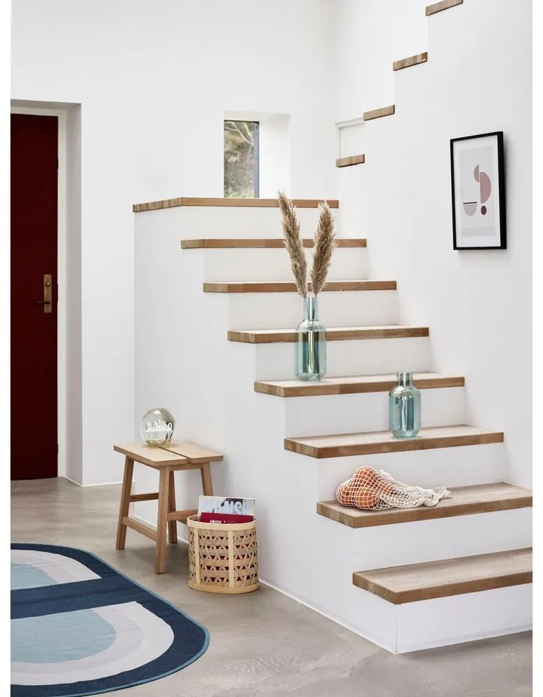 Scăunel din lemn de stejar Hübsch Ground