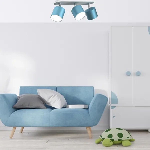 Spot DIXIE 3xGX53/11W/230V albastru