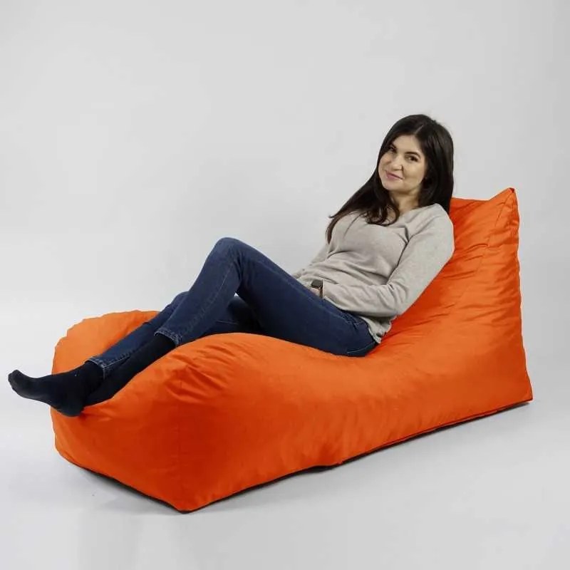 Fotoliu Looloop Pufrelax, Material Impermeabil - Neon Orange