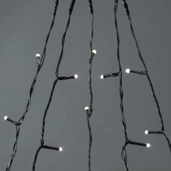 Nedis WIFILXT12W200 - LED perde de Crăciun 200 LED, 8 funcții, 5x7m, IP65, Wi-Fi