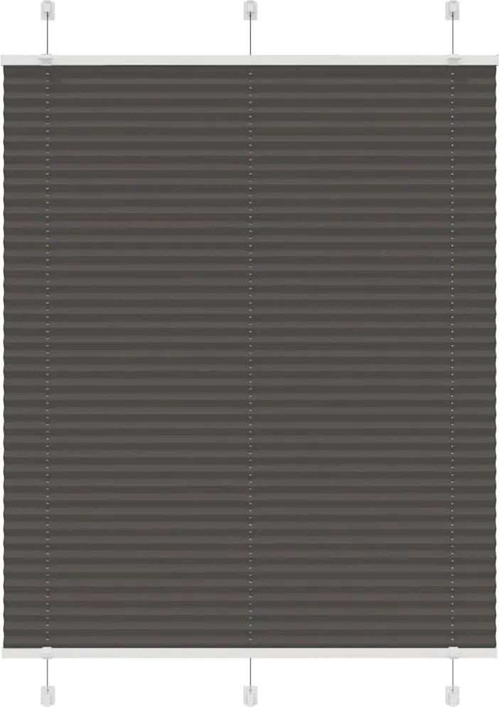 vidaXL Jaluzea plisată negru 110x150 cm Lățime țesătură 109,4 cm