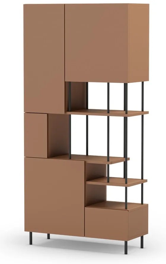 Bibliotecă cărămizie 84x175 cm Perla – Marckeric