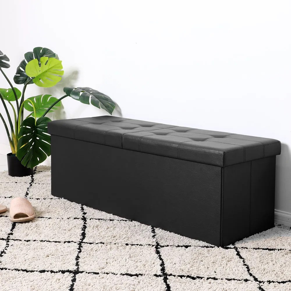 Deuba Cutie depozitare cu capac rabatabil 80x40x40cm - neagra