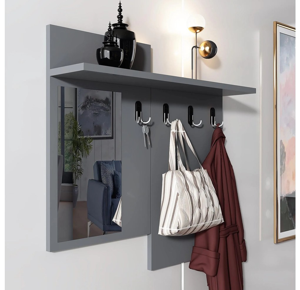 Mobilier Hol Tideno (antracit + argintiu) . 1093901