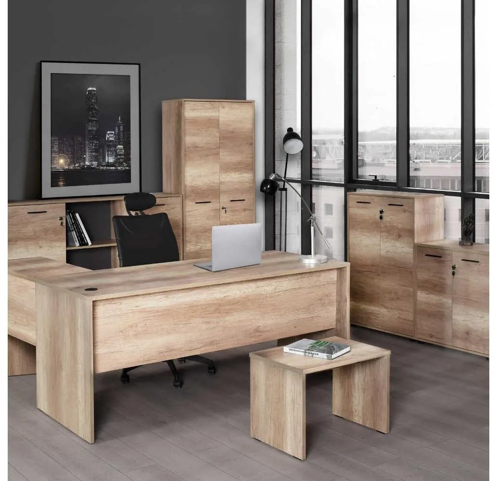 Dulap cu rafturi Nimue (nuc deschis) . 1109396