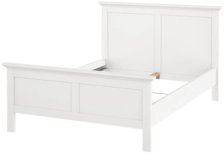 Pat matrimonial alb 140x200 cm Paris – Tvilum