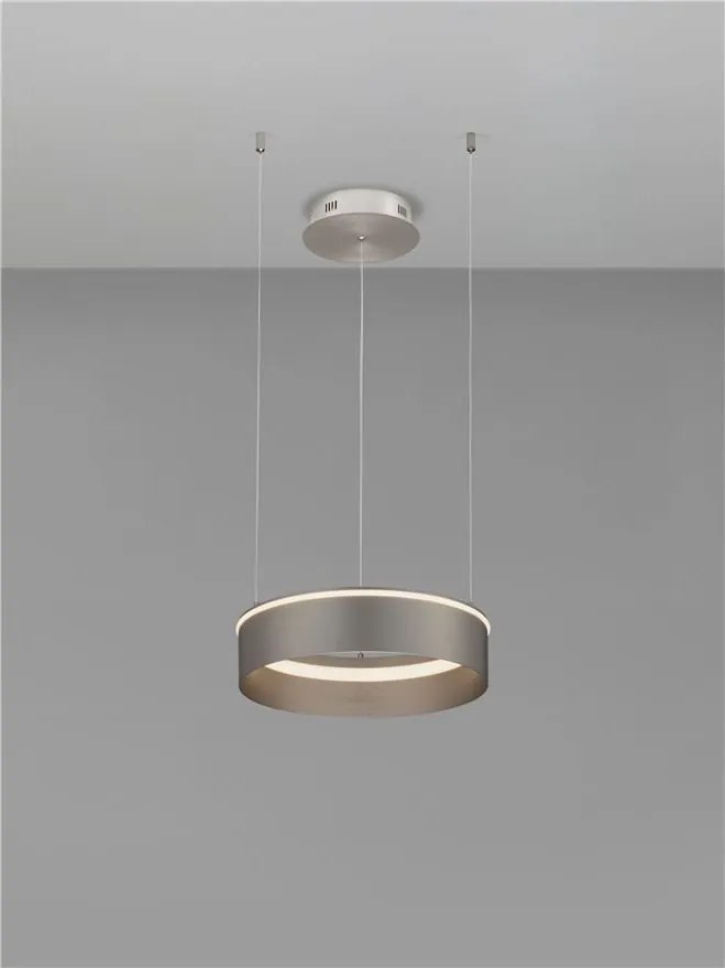 Lustra LED design circular OLIVIA nickel D-40cm