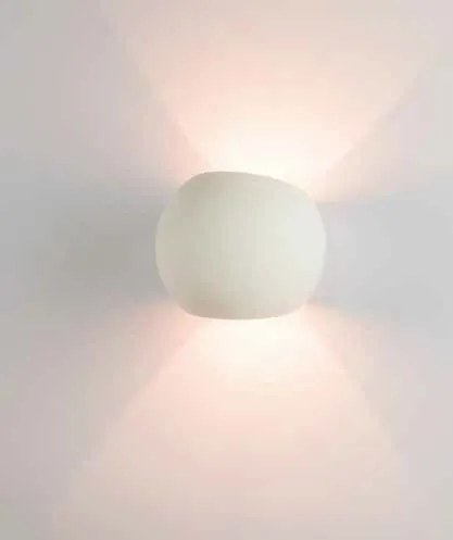 Aplica de perete cu lumina ambientala design modern Gypus alb 15cm