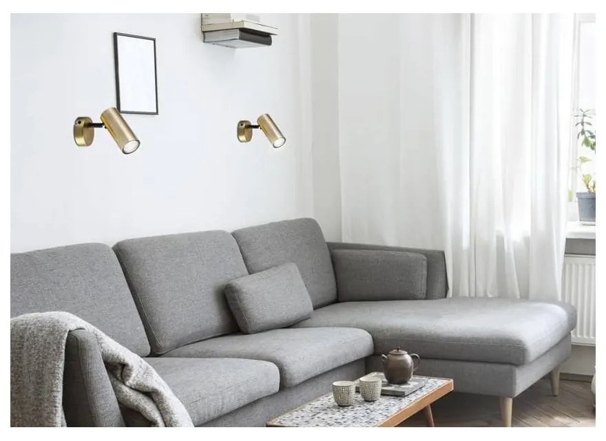 Spot auriu din metal 8x16 cm Colly – Candellux Lighting