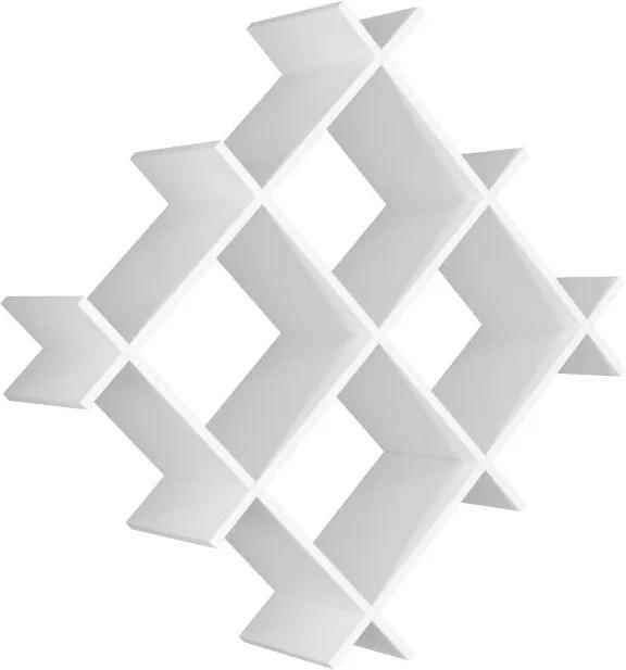 Raft de perete Farley, lățime 75 cm, alb
