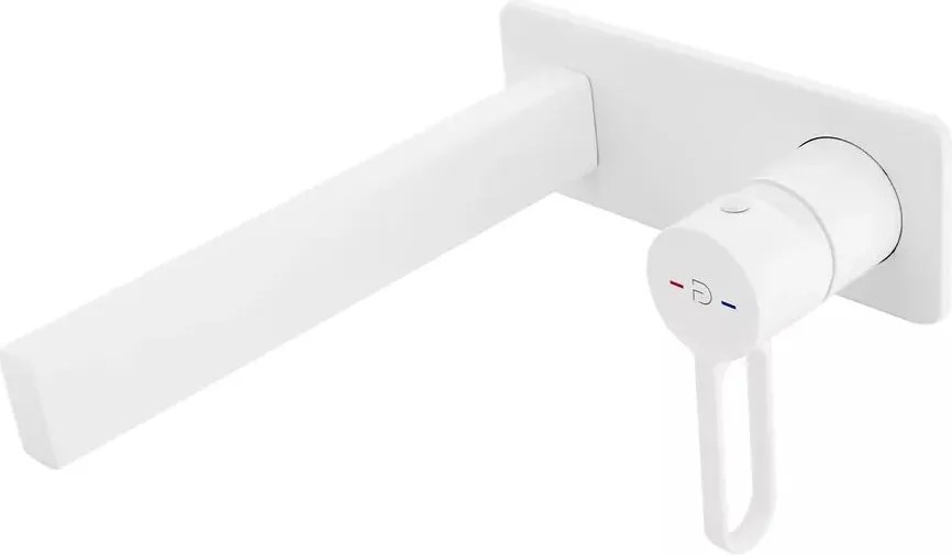 Baterie lavoar incastrata FDesign Zaffiro alb mat cu corp ingropat