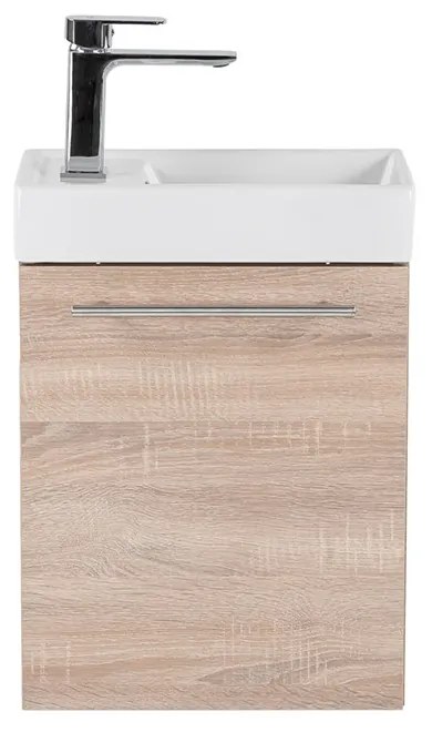 Mobilier de baie fantastic, cu lavoar, în culoarea stejarului Sonoma