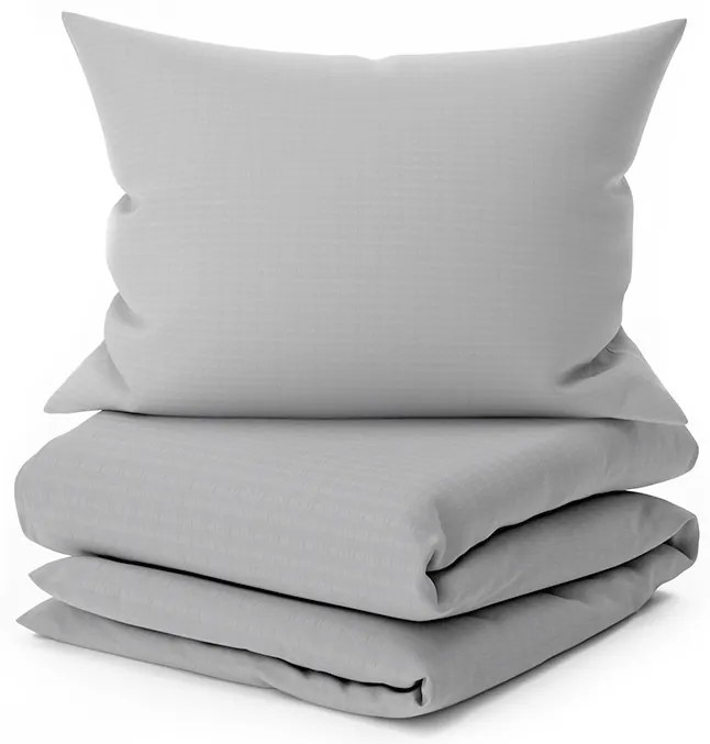 Lenjerie de pat din bumbac cu finisaj creponat LUXERA gri deschis buzunar hotel II.calitate Dimensiune lenjerie de pat: 70 x 90 cm | 140 x 200 cm